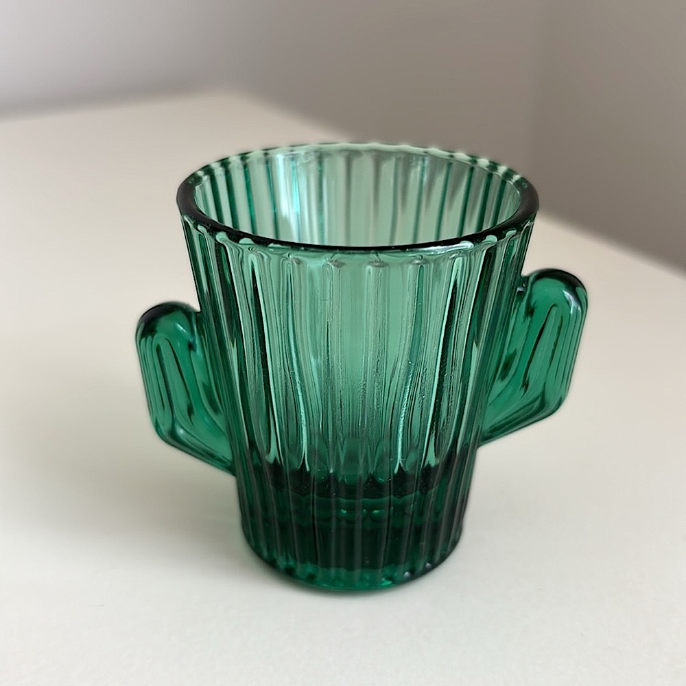 Vintage Libbey Cactus Shot Glass Mid Century Barware Retro Saguaro Cactus - Picture 2 of 7
